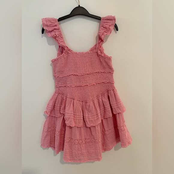 *NWT* LoveShackFancy Lovine Cotton Smocked Mini Dress - Picture 3 of 10